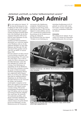 75 Jahre Opel Admiral