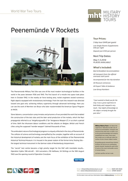 Peenemünde V Rockets