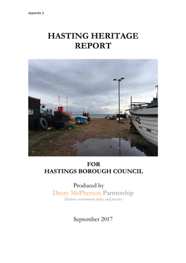 Hastings Heritage Report Nov 2017