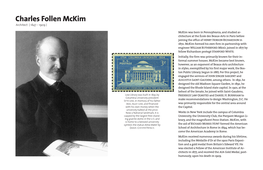 Charles Follen Mckim Architect ( 1847 – 1909 )