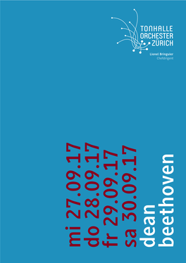 Mi 27.09.17 Do 28.09.17 Fr 29.09.17 Sa 30.09.17 Dean Beethoven