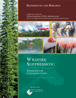 Wildfire Suppression-Background and Research