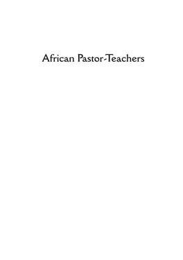 African Pastor-Teachers