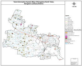 Tank Information System Map of Bangalore North Taluk, Bengaluru (Urban) District