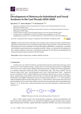 Development of Heterocycle-Substituted and Fused Azulenes in the Last Decade (2010–2020)