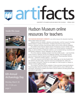 Hudson Museum Online Resources for Teachers