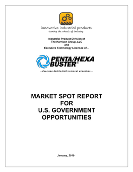 Market Spot Report for U.S. Government Opportunities