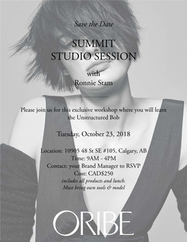 In-Market Studio Session Invitation