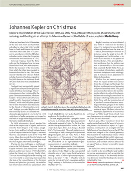 Johannes Kepler on Christmas