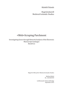 <Web>Scraping Parchment