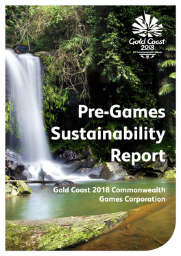 Pre-Games Sustainability Report