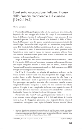 Ebrei Sotto Occupazione Italiana: Il Caso Della Francia Meridionale E Il Cuneese (1940–1943)