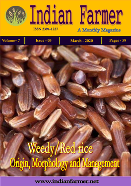 03 March - 2020 Pages - 59 Indian Farmer a Monthly Magazine