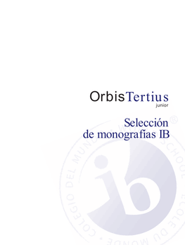 Orbis Tertius Junior: Monografías PD 2015