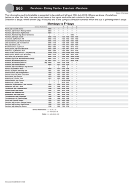 Bus Timetable