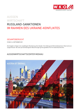 Gesamtübersicht Zu Den Russland-Sanktionen