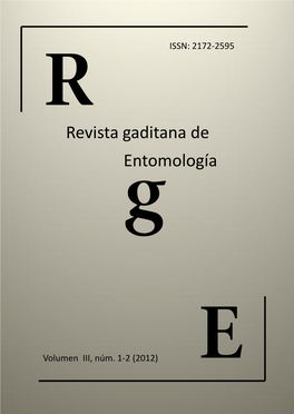 Revista Gaditana De Entomología G