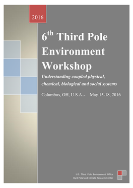 6 Third Pole Environment Workshop