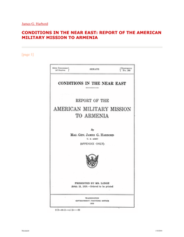 Report of the American Military Mission to Armenia