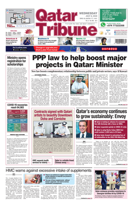 PPP Law to Help Boost Major Projects in Qatar: Minister