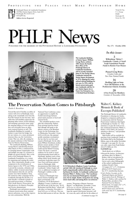 PHLF News Publication