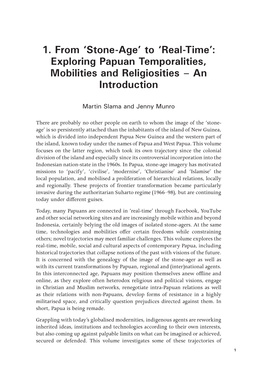 Exploring Papuan Temporalities, Mobilities and Religiosities – an Introduction