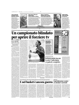 Un Campionato Blindato Per Aprire Il Forziere Tv Nazione