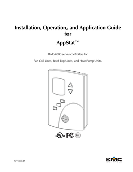 Installation, Operation, and Application Guide for Appstat™