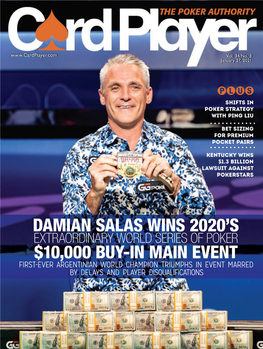 Damian Salas Wins 2020'S $10,000 Buy-In Main Event