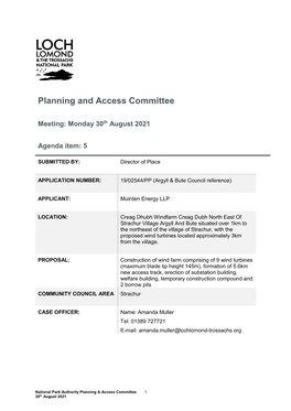 (Consultation by Argyll and Bute Council ) – Creag Dhubh Windfarm