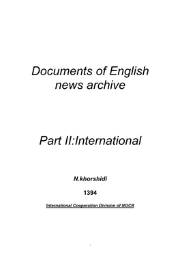 Documents of English News Archive Part 2