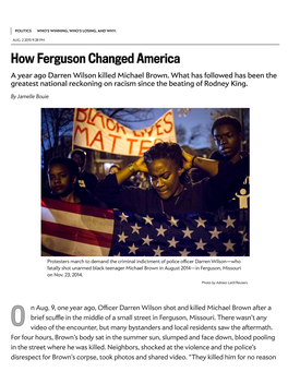 Full Text How Ferguson Changed America