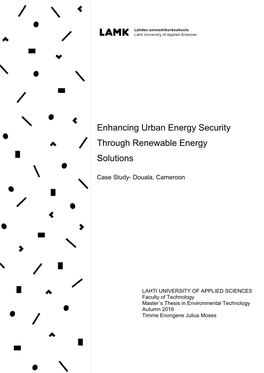 Enhancing Urban Energy Security Through Renewable Energy Solutions
