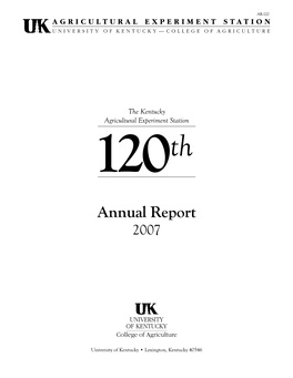 AR-120: 2007 KAES Annual Report