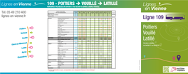 Lignes Période Scolaire ● ● ● ● ● ● ● ● ● Petites Vacances Scolaires ● VITALIS Lignes-En-Vienne.Fr Vacances D’Eté ● POITIERS Le Carreau (M