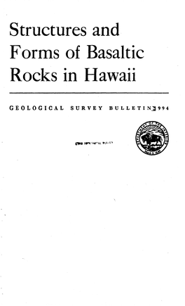 Forms of Basaltic Rocks in Hawaii