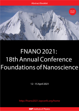 FNANO 2021 Abstract Booklet
