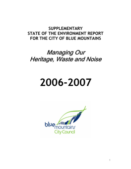 Managing Our Managing Our Heritage, Waste and Noise Heritage, Waste and Noise