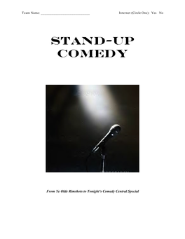 Stand-Up Comedy