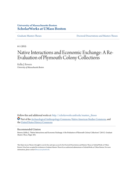 A Re-Evaluation of Plymouth Colony Collections