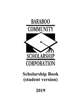 Scholarship Book (Student Version) 2019