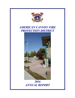 American Canyon Fire Protection District 2016