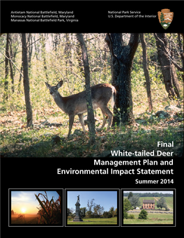 Final White-Tailed Deer Management Plan and Environmental Impact Statement Summer 2014