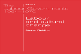 Fielding Prelims.P65 1 10/10/03, 12:29 the LABOUR GOVERNMENTS 1964–70