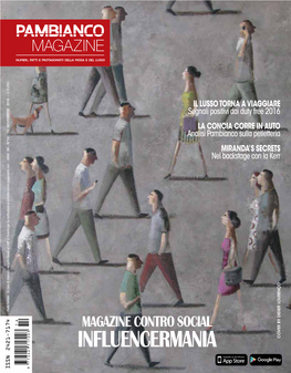 Influencermania by Didier Lourenço Cover Magazine Pambianco