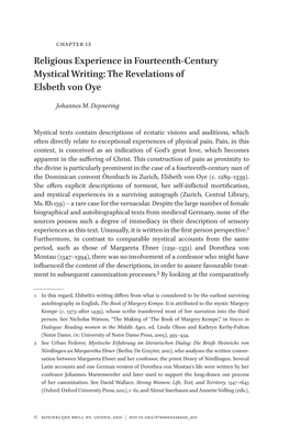 The Revelations of Elsbeth Von Oye