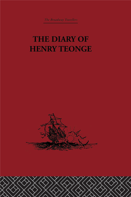 The Diary of Henry Teonge