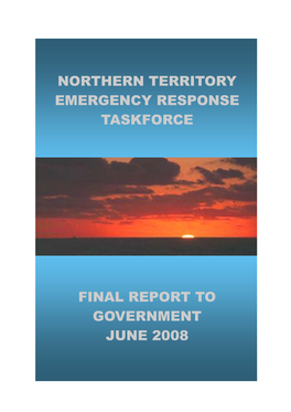 Northern Territory Emergency Response Taskforce Final Report to Government