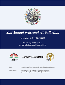 2Nd Annual Peacemakers Gathering Book.Indd