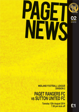 PAGET RANGERS FC Vs SUTTON UNITED FC 02